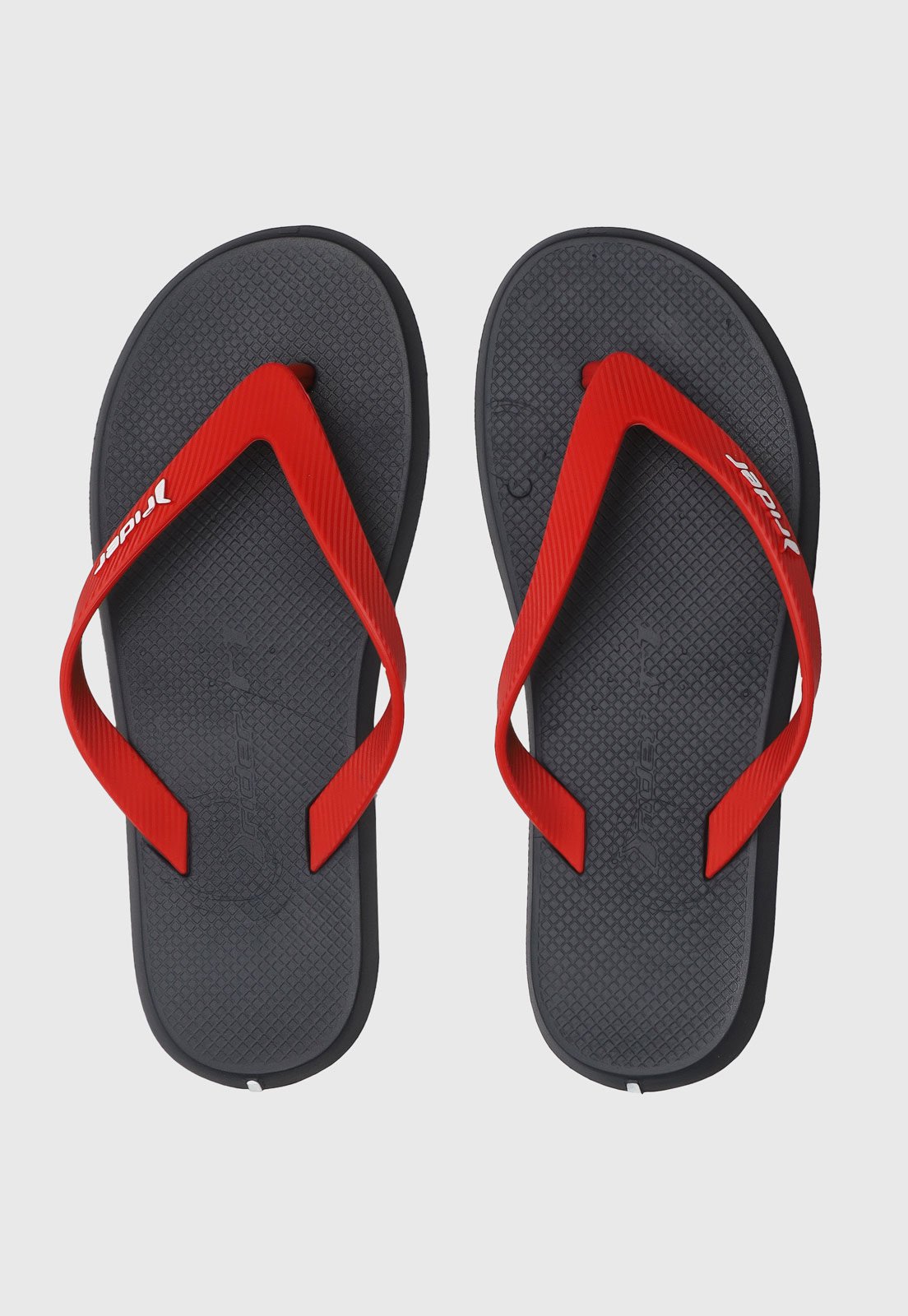 Chinelo Rider R1 Speed Preto/Vermelho