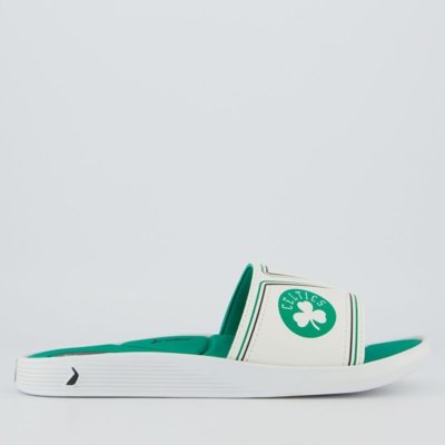 Chinelo Rider Slide Pump NBA Boston Celtics III Branco e Verde