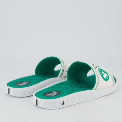 Chinelo Rider Slide Pump NBA Boston Celtics III Branco e Verde