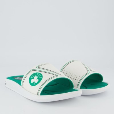 Chinelo Rider Slide Pump NBA Boston Celtics III Branco e Verde