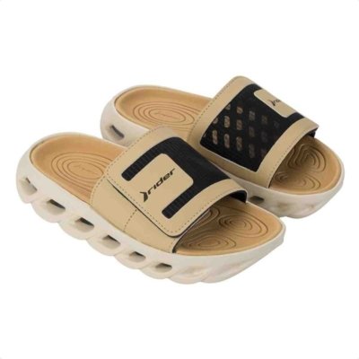 Chinelo Slide Masculino Rider R Power Bege