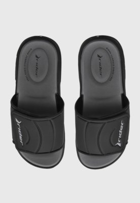 Chinelo Slide Masculino Rider R Soft Plus Preto