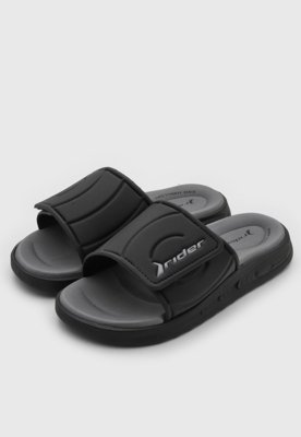 Chinelo Slide Masculino Rider R Soft Plus Preto