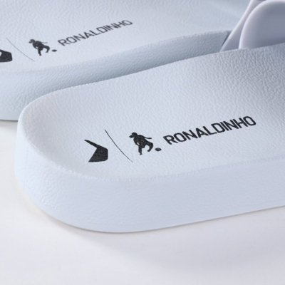 Chinelo Slide Masculino Rider R10 Ronaldinho 12562 Rider Branco