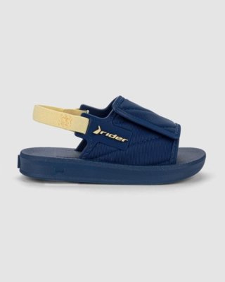 Chinelo Slide Masculino de Bebê Rider Street Azul