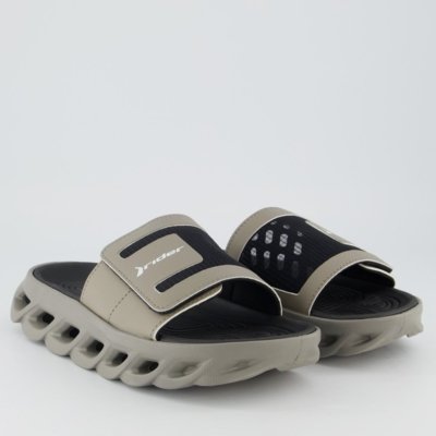 Chinelo Slide Rider R Power Cinza