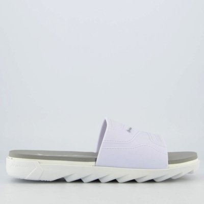Chinelo Slide Rider RW Plus Cinza e Branco