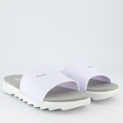 Chinelo Slide Rider RW Plus Cinza e Branco