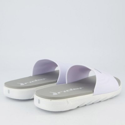 Chinelo Slide Rider RW Plus Cinza e Branco