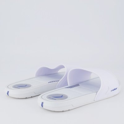 Chinelo Slide Rider Start Branco e Azul