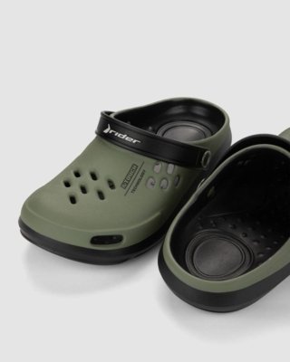 Sandália Babuche Clog Rider Nomad Plus Preto