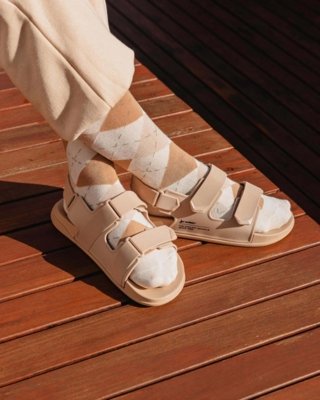 Sandália Papete Rider 2Straps Bege