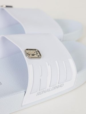 Slide Rider Masculino BRANCO/PRATA