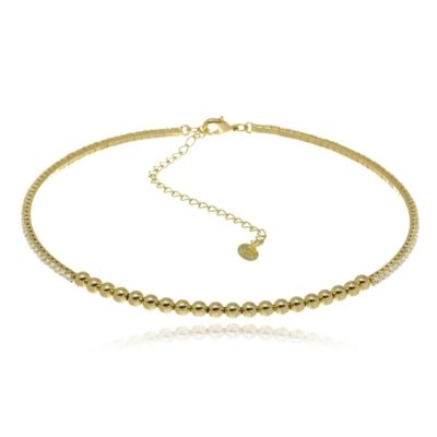 Colar Rincawesky Choker Barcelona Dourado Menor preço em Colar Rincawesky Choker Barcelona Dourado