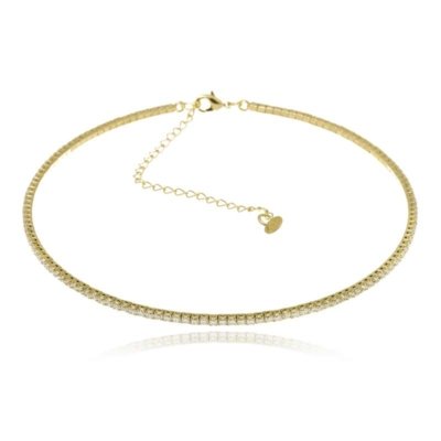 Colar Rincawesky Choker Madri Dourado Menor preço em Colar Rincawesky Choker Madri Dourado