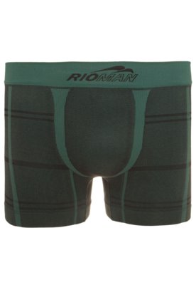 Cueca Rio Man Boxer Comfort Performance Sem Costura Verde