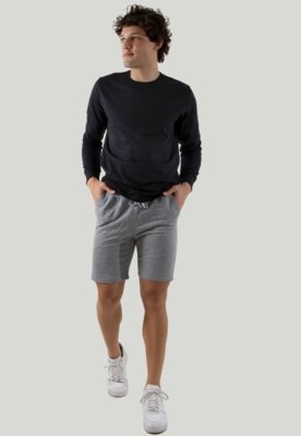 Bermuda Moletom Mescla Rioutlet