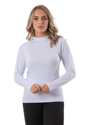 Camisa Térmica Rioutlet Segunda Pele Feminina Branco Compre Agora