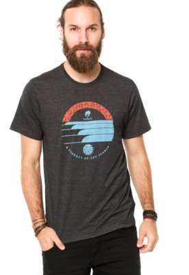 Camiseta Rip Curl Surf Arte Cinza Chumbo Menor preço em Camiseta Rip Curl Surf Arte Cinza Chumbo