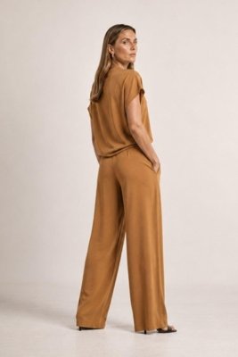 Blusa Gola Degagê Ritmi Studio Marrom