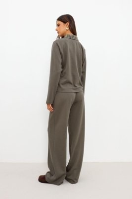 Calça Básica Com Cós Alternativo Ritmi Studio Verde