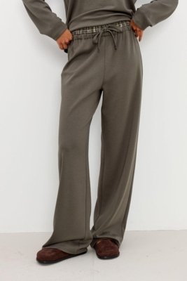 Calça Básica Com Cós Alternativo Ritmi Studio Verde