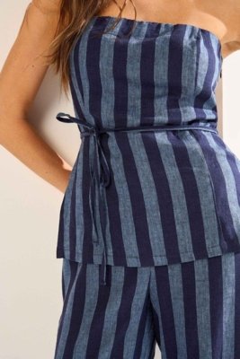 Calça Com Cós De Elástico Ritmi Studio Azul
