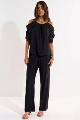 Calça Cós Amarração Ritmi Studio Preto