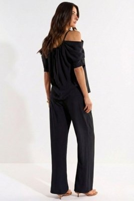 Calça Cós Amarração Ritmi Studio Preto