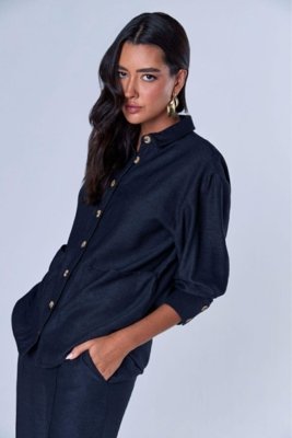 Camisa Over Ritmi Studio Cinza