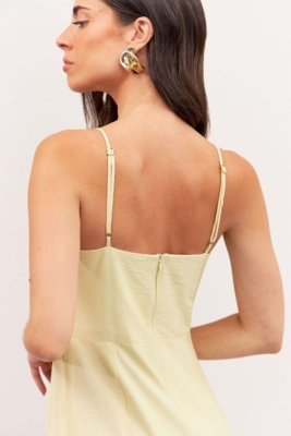 Vestido Midi C/ Alças Ritmi Studio Bege