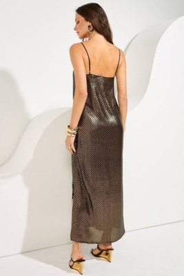 Vestido Midi Paete Ritmi Studio Preto