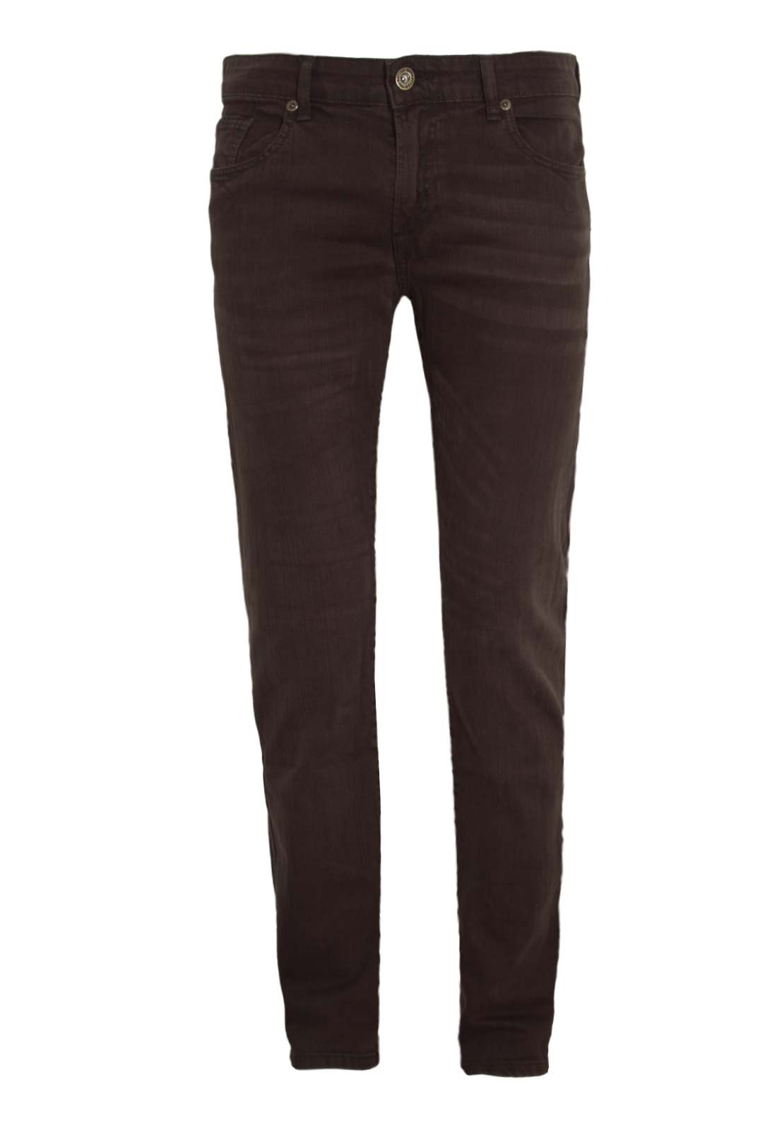 calça jeans masculina cor marrom