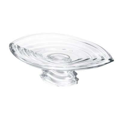 Prato Rojemac de Cristal Ecológico para Bolo com Pé Wave Incolor Menor preço em Prato Rojemac de Cristal Ecológico para Bolo com Pé Wave Incolor