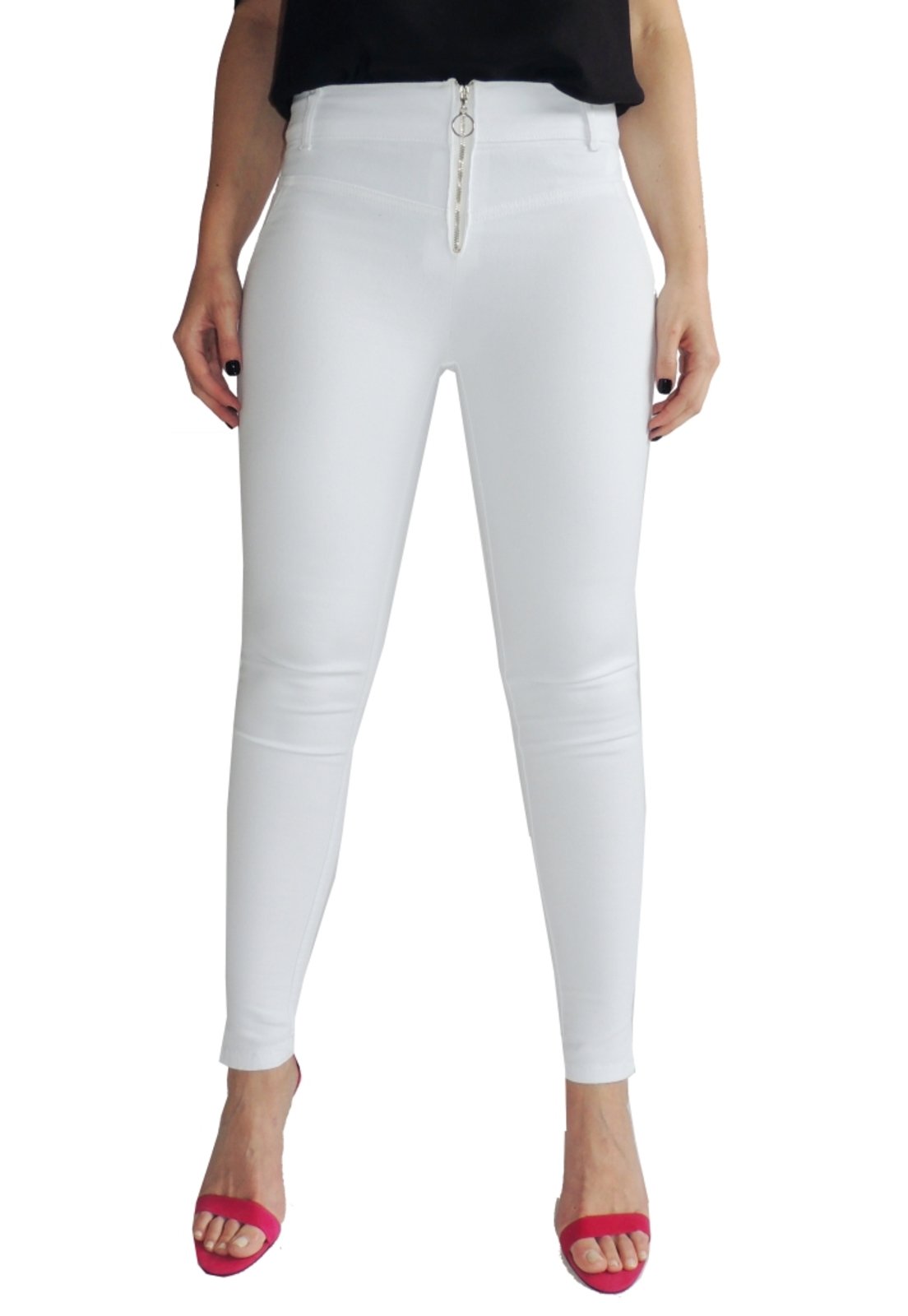 calça branca capri