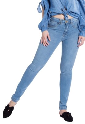 Calça Rosa Line Jeans Skinny Fresh com Bigodes Menor preço em Calça Rosa Line Jeans Skinny Fresh com Bigodes