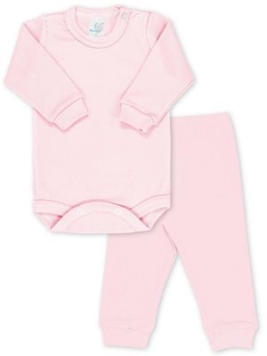 Conjunto RoseBud Baby & Kids Body e Calça Malha Canelada Rosa Rosa Menor preço em Conjunto RoseBud Baby & Kids Body e Calça Malha Canelada Rosa Rosa