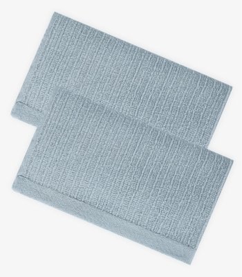 Kit 2 Toalhas De Rosto De Algodão Rovitex Home Azul