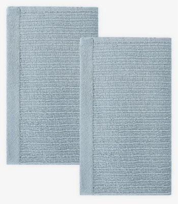 Kit 2 Toalhas De Rosto De Algodão Rovitex Home Azul