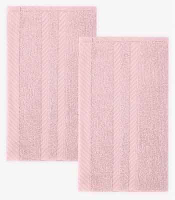 Kit 2 Toalhas De Rosto De Algodão Rovitex Home Rosa