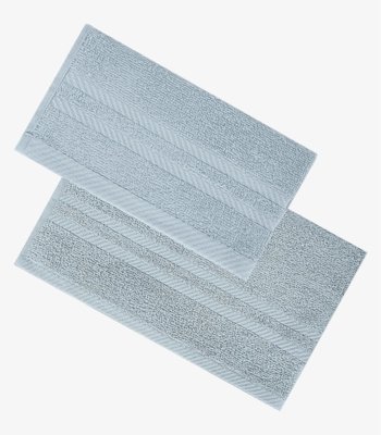 Kit Toalha De Rosto E Banho Algodão Rovitex Home Azul