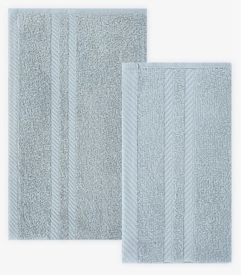 Kit Toalha De Rosto E Banho Algodão Rovitex Home Azul