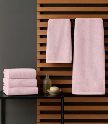 Kit Toalha De Rosto E Banho Algodão Rovitex Home Rosa