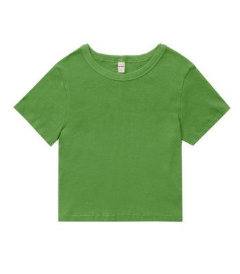 Blusa Cropped Ribana Básica Rovitex Verde