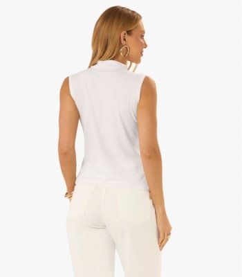 Blusa em Ribana Canelada Rovitex Bege