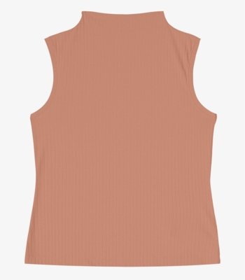 Blusa em Ribana Canelada Rovitex Marrom