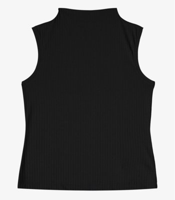 Blusa em Ribana Canelada Rovitex Preto