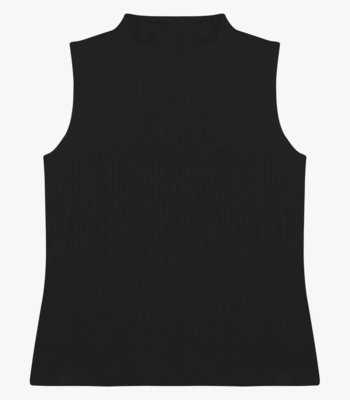 Blusa em Ribana Canelada Rovitex Preto