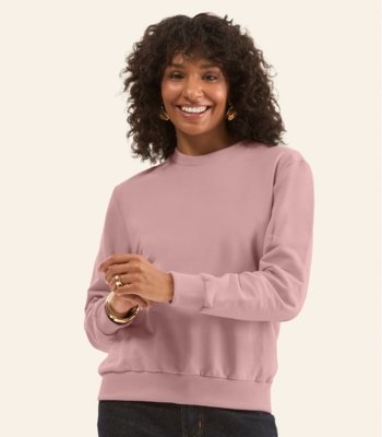 Blusão Feminino Básico Moletom Peluciado Rovitex Rosa