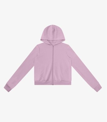 Jaqueta com Capuz em Moletom Rovitex Rosa